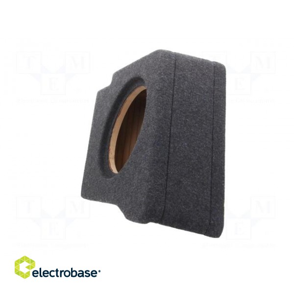 Car loudspeaker enclosure | MDF | black melange | textil | 15l | 250mm image 4