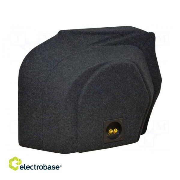 Car loudspeaker enclosure | MDF | black melange | textil | 15l | 250mm image 3