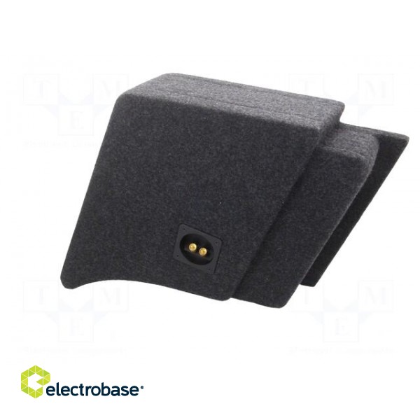 Car loudspeaker enclosure | MDF | black melange | textil | 15l | 250mm image 7