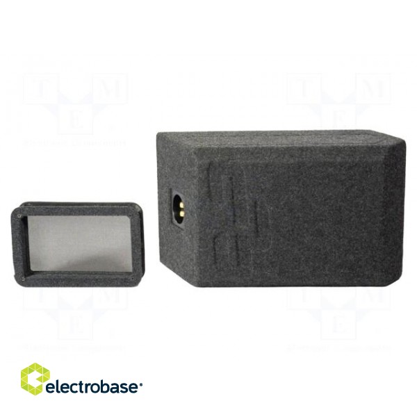 Car loudspeaker enclosure | MDF | black melange | textil | 250mm | BMW image 3