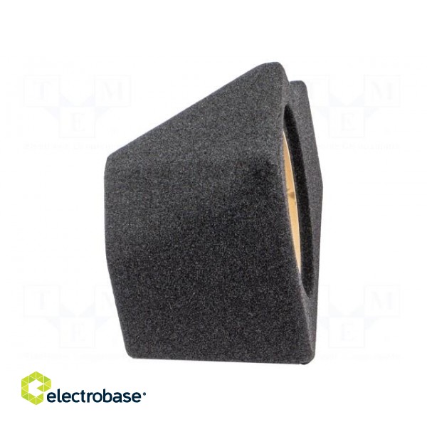 Car loudspeaker enclosure | MDF | black melange | textil | 200mm фото 4