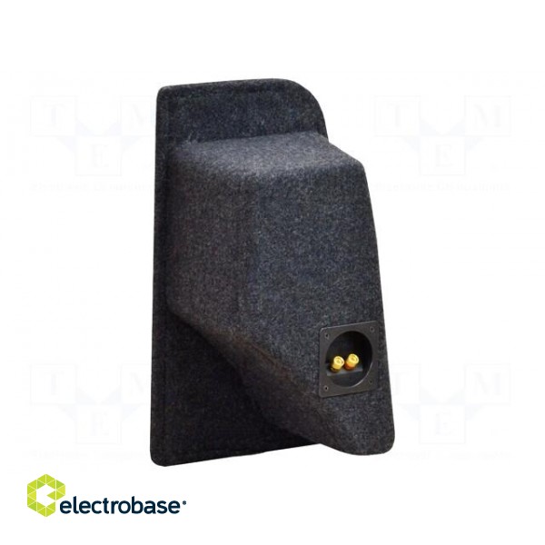 Car loudspeaker enclosure | MDF | black melange | textil | 8l | 200mm image 2