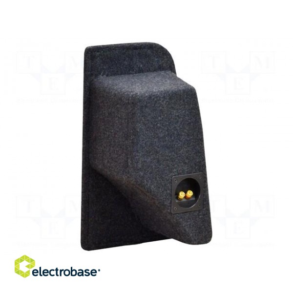 Car loudspeaker enclosure | MDF | black melange | textil | 8l | 200mm фото 2