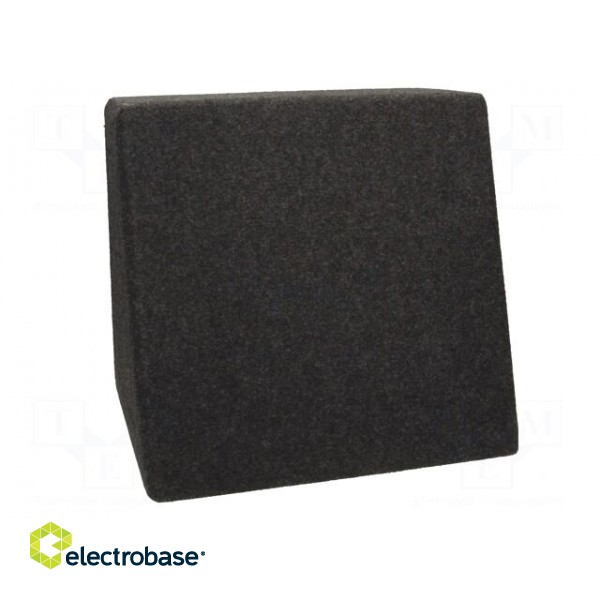 Car loudspeaker enclosure | MDF | black melange | textil | 250mm image 6