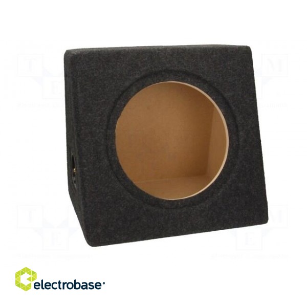 Car loudspeaker enclosure | MDF | black melange | textil | 250mm image 10