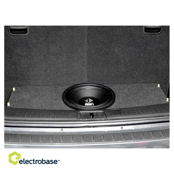 Car loudspeaker enclosure | MDF | black melange | textil | 20l | 250mm image 4