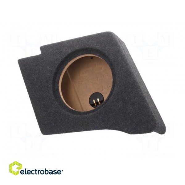 Car loudspeaker enclosure | MDF | black melange | textil | 15l | 250mm image 3