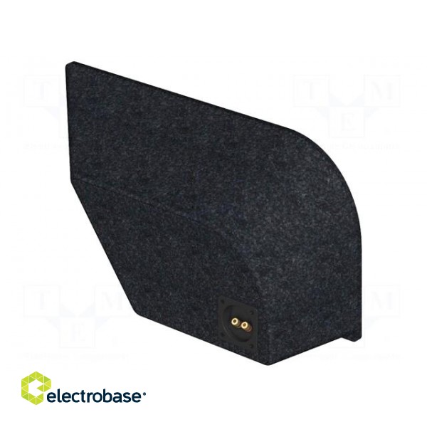 Car loudspeaker enclosure | MDF | black melange | textil | 250mm фото 2
