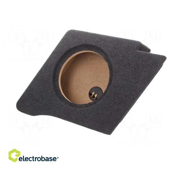 Car loudspeaker enclosure | MDF | black melange | textil | 15l | 250mm image 3