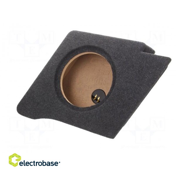 Car loudspeaker enclosure | MDF | black melange | textil | 15l | 250mm фото 3