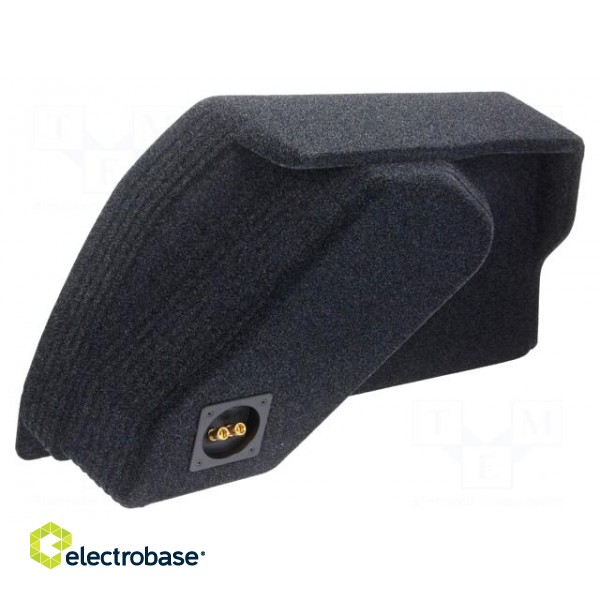 Car loudspeaker enclosure | MDF | black melange | textil | 15l | 250mm paveikslėlis 2