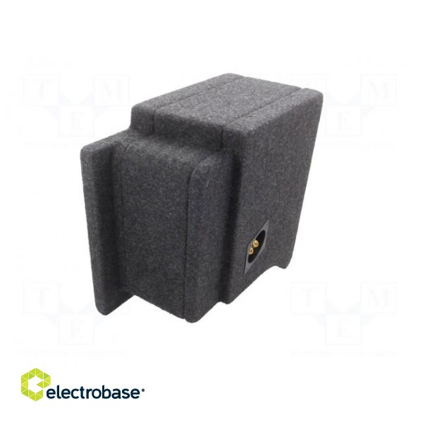 Car loudspeaker enclosure | MDF | black melange | textil | 15l | 250mm image 5