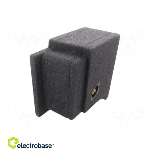 Car loudspeaker enclosure | MDF | black melange | textil | 15l | 250mm фото 5