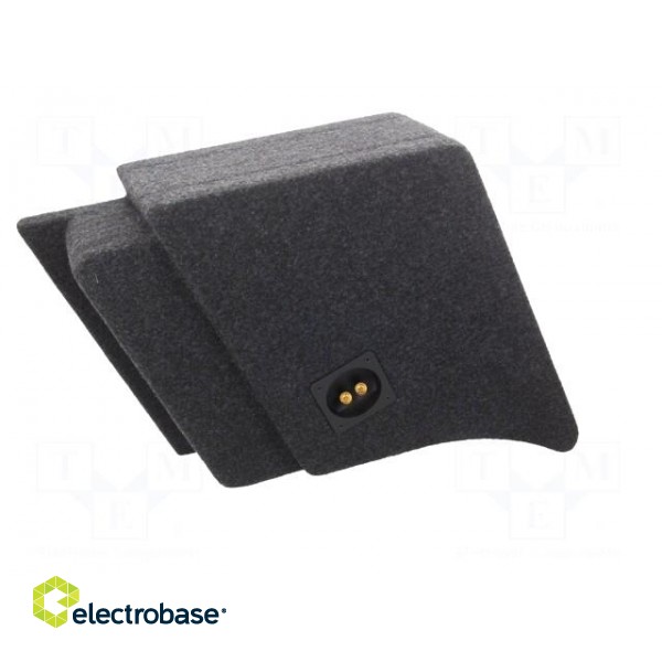 Car loudspeaker enclosure | MDF | black melange | textil | 15l | 250mm фото 6