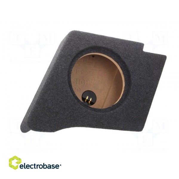 Car loudspeaker enclosure | MDF | black melange | textil | 15l | 250mm image 10