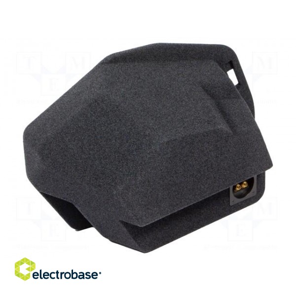 Car loudspeaker enclosure | MDF | black melange | textil | 250mm image 2