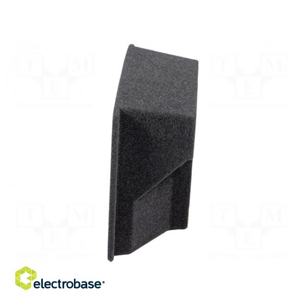 Car loudspeaker enclosure | MDF | black melange | textil | 250mm фото 2