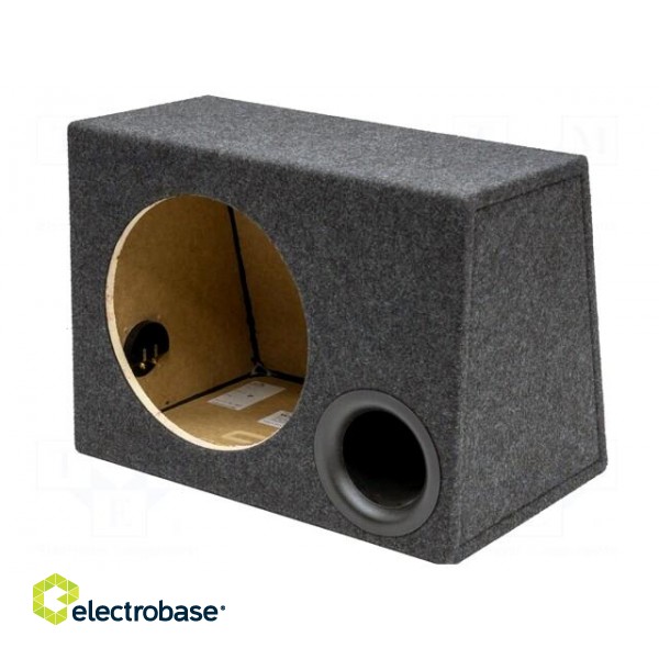 Car loudspeaker enclosure | MDF | black melange | textil | 40l | 300mm paveikslėlis 1