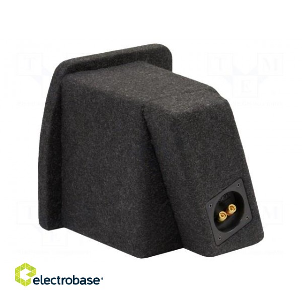 Car loudspeaker enclosure | MDF | black melange | textil | 8l | 200mm фото 3