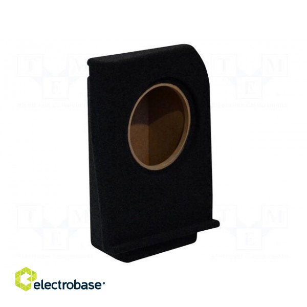 Car loudspeaker enclosure | MDF | black melange | textil | 8l | 200mm image 1