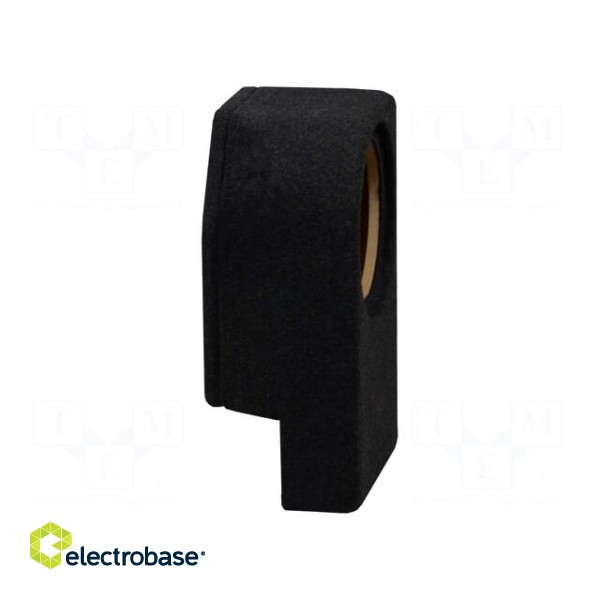 Car loudspeaker enclosure | MDF | black melange | textil | 8l | 200mm image 3