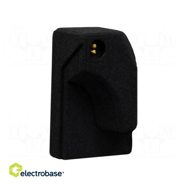 Car loudspeaker enclosure | MDF | black melange | textil | 8l | 200mm image 4