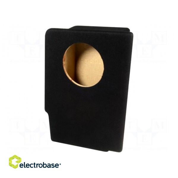 Car loudspeaker enclosure | MDF | black | textil | 10l | 200mm | 182mm paveikslėlis 1