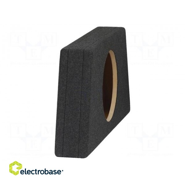 Car loudspeaker enclosure | MDF | black | textil | 250mm | Øhole: 232mm image 2