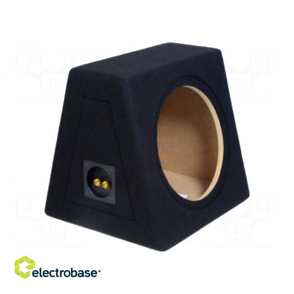 Car loudspeaker enclosure | MDF | black | textil | 15l | 250mm paveikslėlis 2