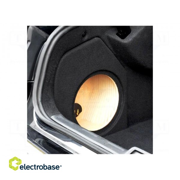 Car loudspeaker enclosure | MDF | black | textil | 15l | 250mm | 272mm paveikslėlis 4