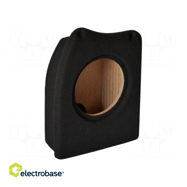 Car loudspeaker enclosure | MDF | black | textil | 8l | 200mm | 217mm фото 1