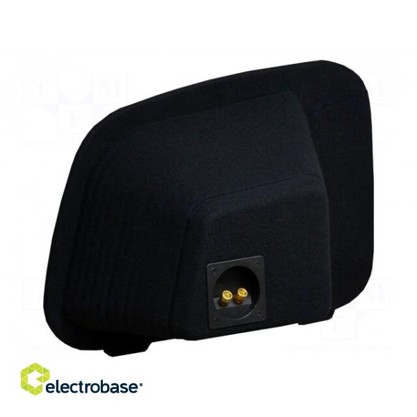 Car loudspeaker enclosure | MDF | black | textil | 8l | 200mm | 222mm image 3