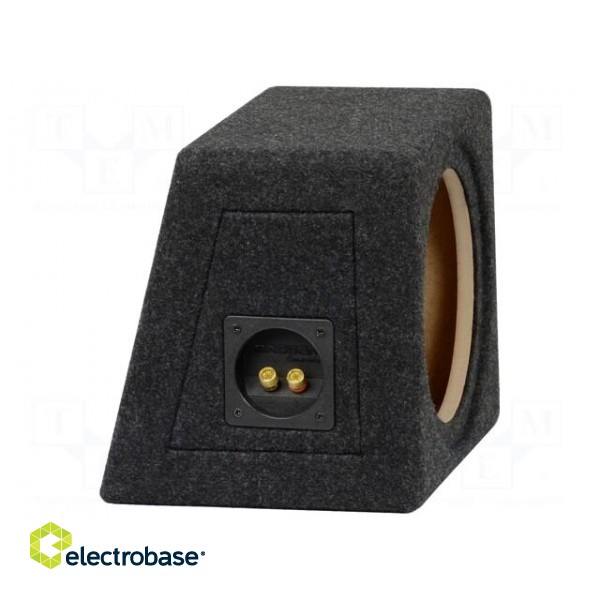 Car loudspeaker enclosure | MDF | black | textil | 200mm | Øhole: 182mm image 2