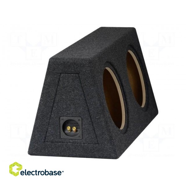 Car loudspeaker enclosure | MDF | black | textil | 20+20l | 250mm image 2