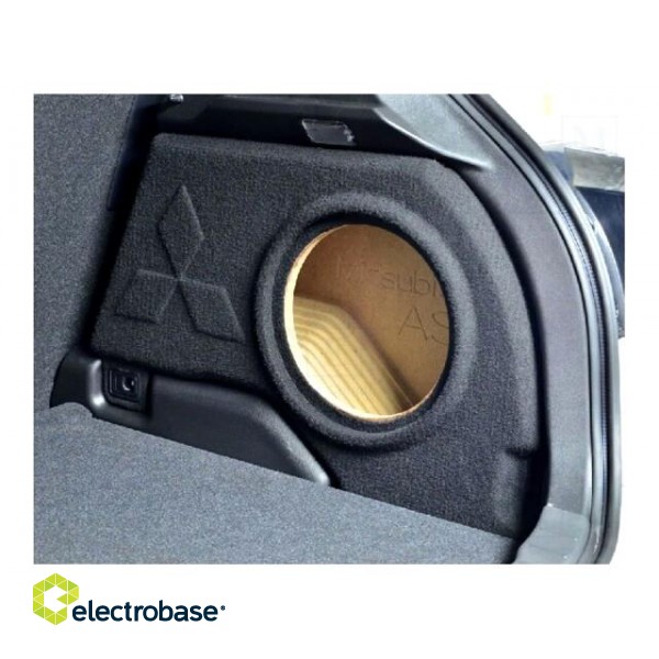 Car loudspeaker enclosure | MDF | black | textil | 20l | 250mm | 272mm image 3