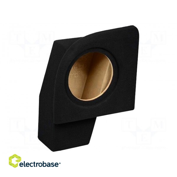 Car loudspeaker enclosure | MDF | black | textil | 15l | 250mm | 286mm image 1