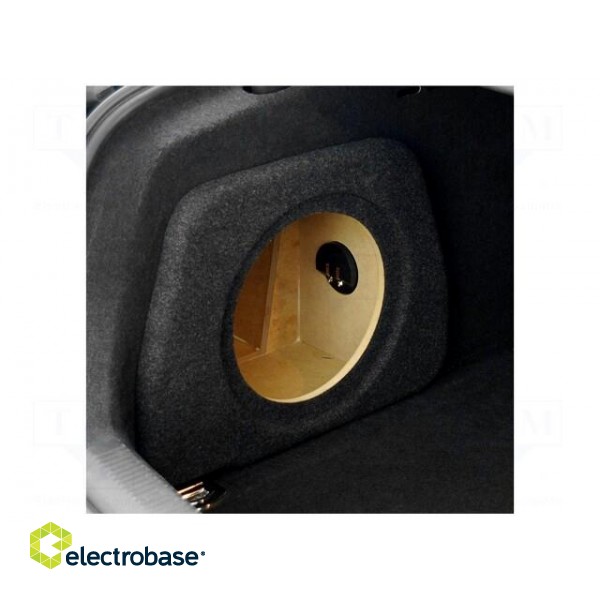 Car loudspeaker enclosure | MDF | black | textil | 15l | 250mm | 286mm image 3