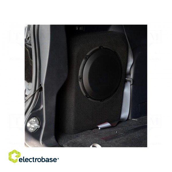 Car loudspeaker enclosure | MDF | black | textil | 20l | 250mm | 286mm image 3