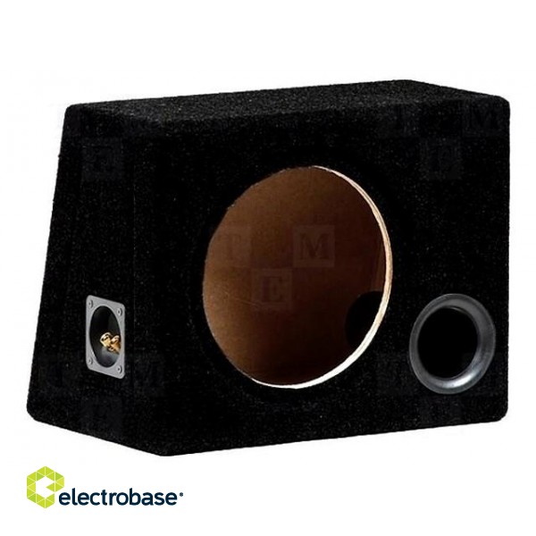 Car loudspeaker enclosure | MDF | black | textil | 25l | 250mm image 1