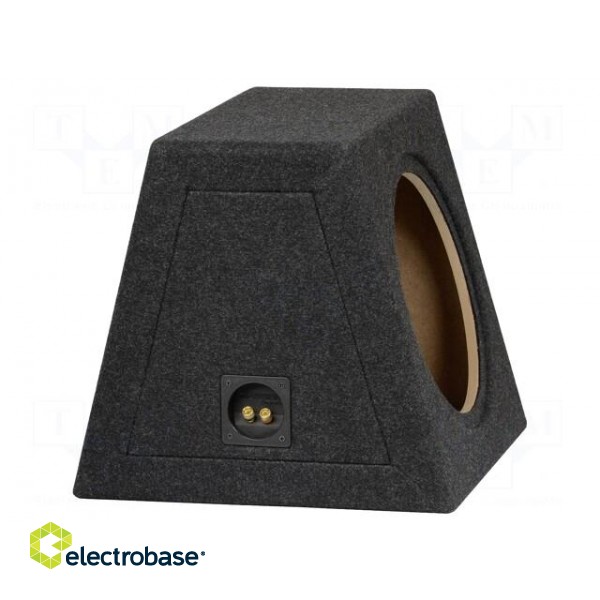 Car loudspeaker enclosure | MDF | black | textil | 300mm | Øhole: 282mm image 2