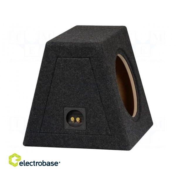 Car loudspeaker enclosure | MDF | black | textil | 250mm | Øhole: 232mm image 3