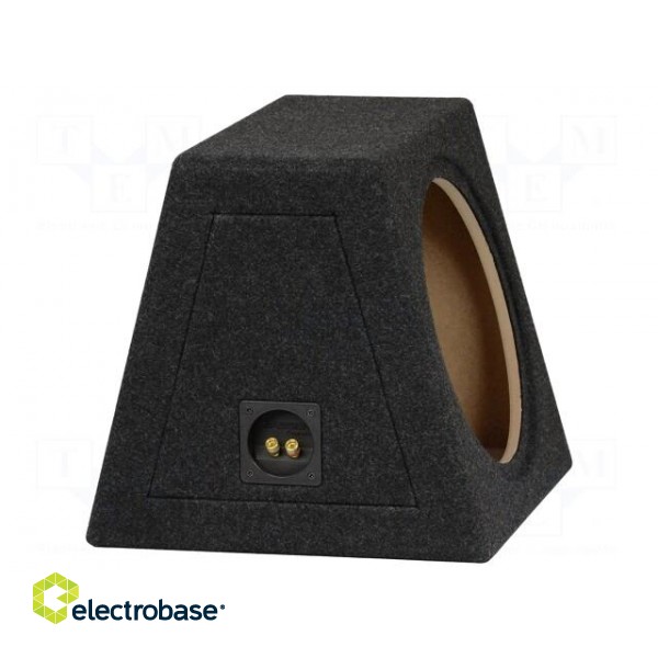 Car loudspeaker enclosure | MDF | black | textil | 300mm | Øhole: 282mm image 3