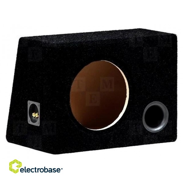 Car loudspeaker enclosure | MDF | black | textil | 35l | 250mm paveikslėlis 1