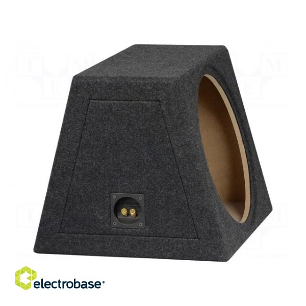 Car loudspeaker enclosure | MDF | black | textil | 380mm | Øhole: 352mm image 2