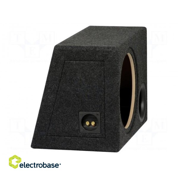 Car loudspeaker enclosure | MDF | black | textil | 300mm | Øhole: 280mm image 2