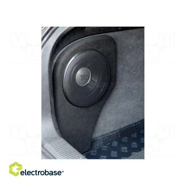 Car loudspeaker enclosure | MDF | black | textil | 8l | 200mm | 217mm image 3