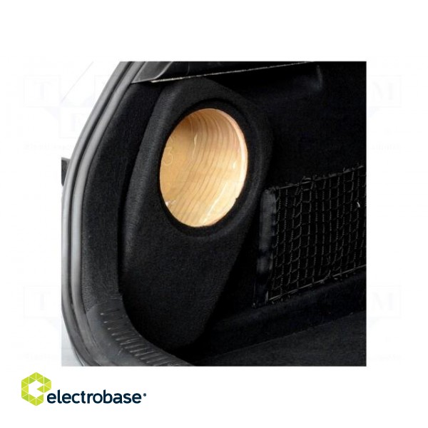 Car loudspeaker enclosure | MDF | black | textil | 8l | 200mm | 217mm фото 3