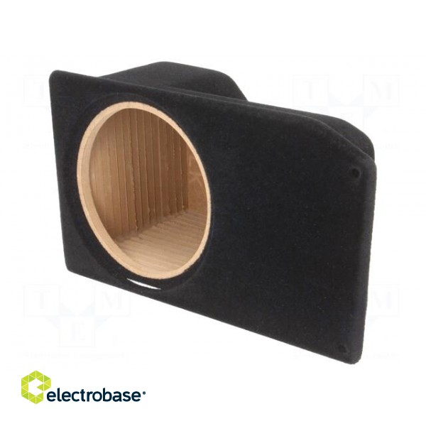 Car loudspeaker enclosure | MDF | black | textil | 8l | 200mm | 222mm image 1