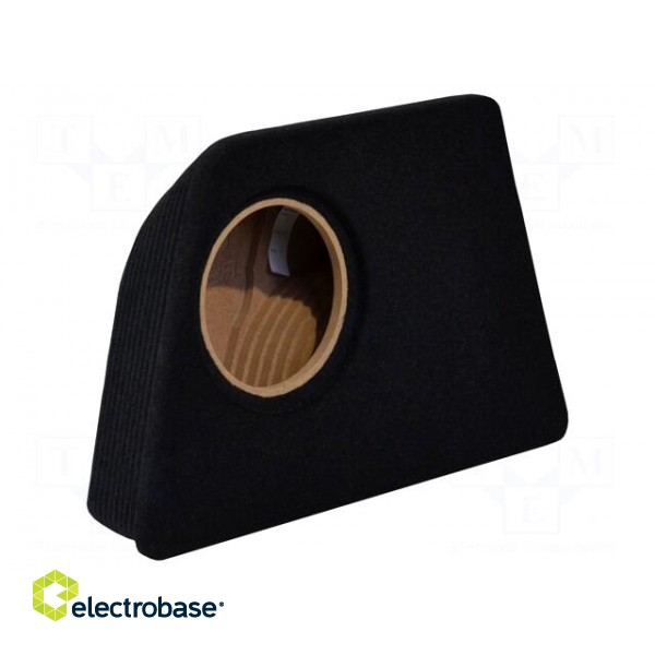 Car loudspeaker enclosure | MDF | black | textil | 9l | 200mm | 222mm фото 1