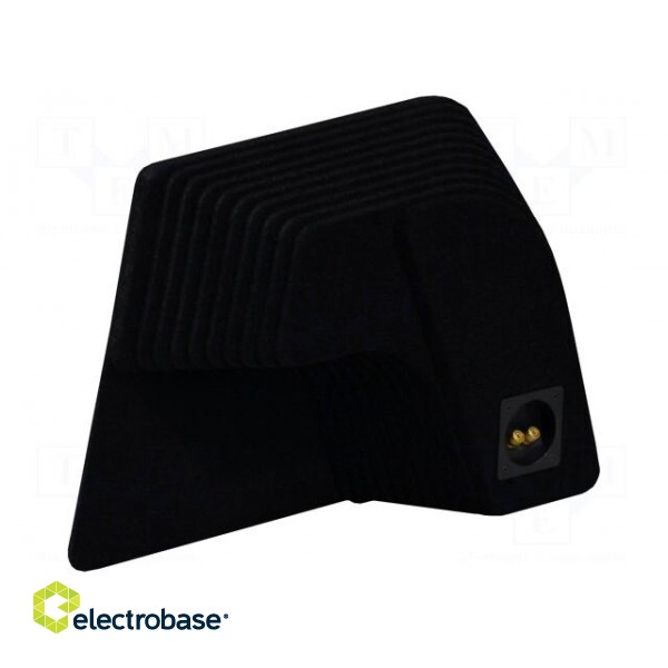 Car loudspeaker enclosure | MDF | black | textil | 9l | 200mm | 222mm фото 2